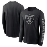 Las Vegas Raiders RFLCTV Name and Logo T-Shirt Black | Nike for Sale