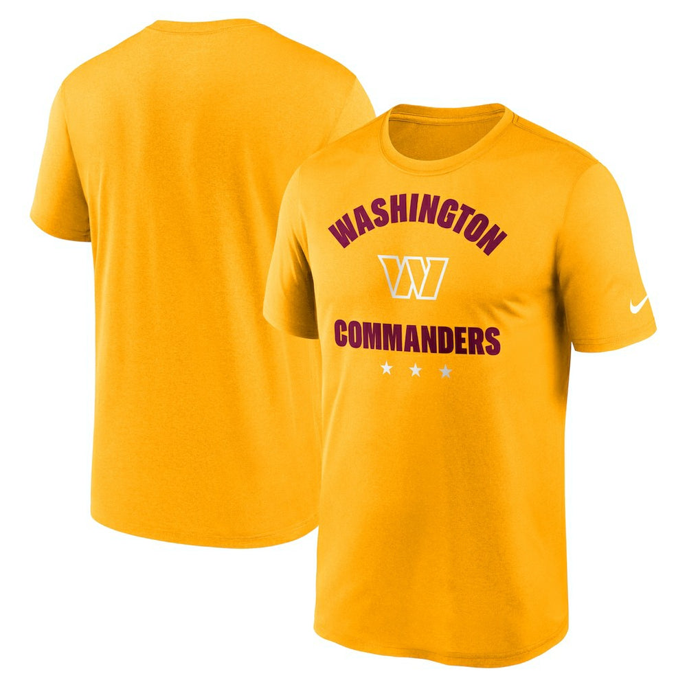 Washington Commanders Arch Legend T-Shirt Gold | Nike for Sale
