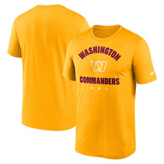 Washington Commanders Arch Legend T-Shirt Gold | Nike for Sale