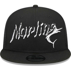 Miami Marlins New Era Street Trucker 9FIFTY Snapback Hat - MLB