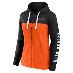 San Francisco Giants Fanatics Women's Take The Field Colorblocked Hoodie Full-Zip Jacket - MLB