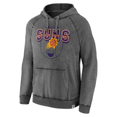 Phoenix Suns True Classics Vintage Snow Wash Raglan Pullover Hoodie Gray - NBA
