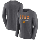 Phoenix Suns Where Legends Play Iconic Practice Long Sleeve T-Shirt Heathered Charcoal - NBA