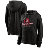 Portland Trail Blazers Women's Full Steam Slub Hoodie T-Shirt Black - NBA
