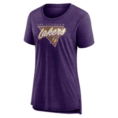 Los Angeles Lakers Women's True Classics Tri-Blend T-Shirt Heathered Purple - NBA