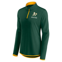Athletics Fanatics Women's Worth The Drive Quarter-Zip Jacket - MLB