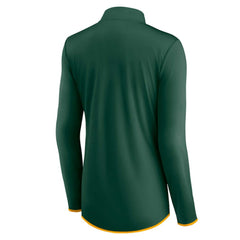 Athletics Fanatics Women's Worth The Drive Quarter-Zip Jacket - MLB