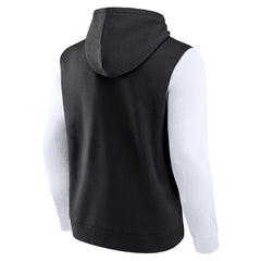 Brooklyn Nets Attack Colorblock Pullover Hoodie Black/White - NBA