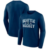 Seattle Kraken Fanatics Skate Or Die Long Sleeve T-Shirt - Deep Sea Blue - NHL