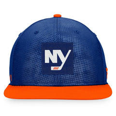 New York Islanders Fanatics Authentic Pro Alternate Logo Snapback Hat - Royal/Orange - NHL