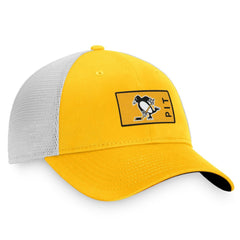 Pittsburgh Penguins Fanatics Authentic Pro Trucker Snapback Hat - Gold/White - NHL