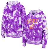 Phoenix Suns Women's Brushed Cotton Tie-Dye Pullover Hoodie Purple - NBA