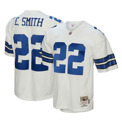 Emmitt Smith Dallas Cowboys Youth Retired Player Legacy Jersey White | Mitchell & Ness