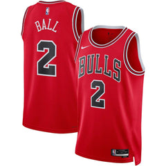 Lonzo Ball Chicago Bulls Unisex Swingman Jersey Icon Editi- Red - NBA