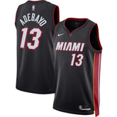 Bam Adebayo Miami Heat Unisex Swingman Jersey Icon Edition Black - NBA