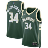 Giannis Antetokounmpo Milwaukee Bucks Unisex Swingman Jersey Icon Edition Hunter Green - NBA