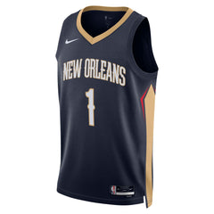 Zion Williamson New Orleans Pelicans Unisex Swingman Jersey Icon Edition Navy - NBA