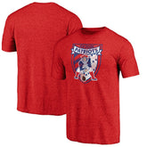 New England Patriots Hometown Collection The Shield Tri-Blend T-Shirt Red | NFL