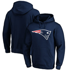 New England Patriots Primary Logo Fitted Pullover Hoodie Navy | NFL