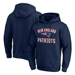New England Patriots Victory Arch Team Fitted Pullover Hoodie Navy | NFL