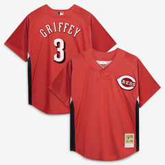 Ken Griffey Jr. Cincinnati Reds Mitchell & Ness Authentic Batting Practice Jersey - MLB
