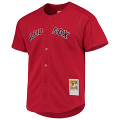 David Ortiz Boston Red Sox Mitchell & Ness Cooperstown Collection Mesh Batting Practice Button-Up Jersey - MLB