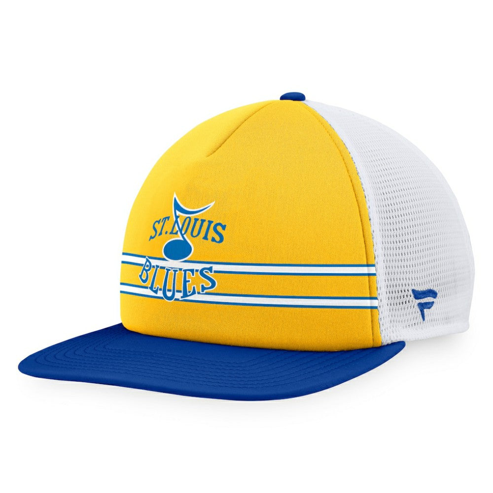 St. Louis Blues Fanatics Special Edition 2.0 Trucker Snapback Adjustable Hat - Gold/Blue - NHL