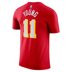 Trae Young Atlanta Hawks Icon 2022/23 Name & Number T-Shirt Red - NBA