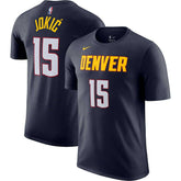 Nikola Jokic Denver Nuggets Icon 2022/23 Name & Number T-Shirt Navy - NBA