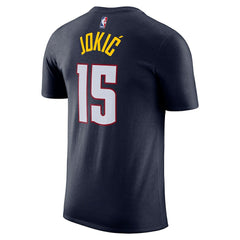 Nikola Jokic Denver Nuggets Icon 2022/23 Name & Number T-Shirt Navy - NBA