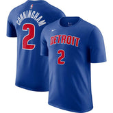 Cade Cunningham Detroit Pistons Icon 2022/23 Name & Number T-Shirt Blue - NBA