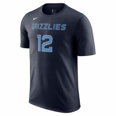 Ja Morant Memphis Grizzlies Icon 2022/23 Name & Number T-Shirt Navy - NBA