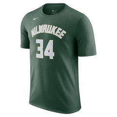 Giannis Antetokounmpo Milwaukee Bucks Icon 2022/23 Name & Number T-Shirt Hunter Green - NBA