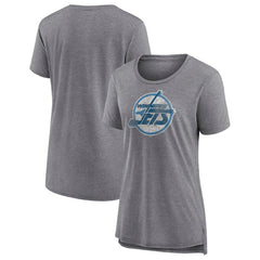 Winnipeg Jets Fanatics Women's Special Edition 2.0 Modern T-Shirt - Heather Gray - NHL