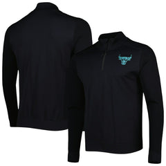 Chicago Bulls Levelwear Nano Engineered Knit Fabric Quarter-Zip Jacket Black - NBA