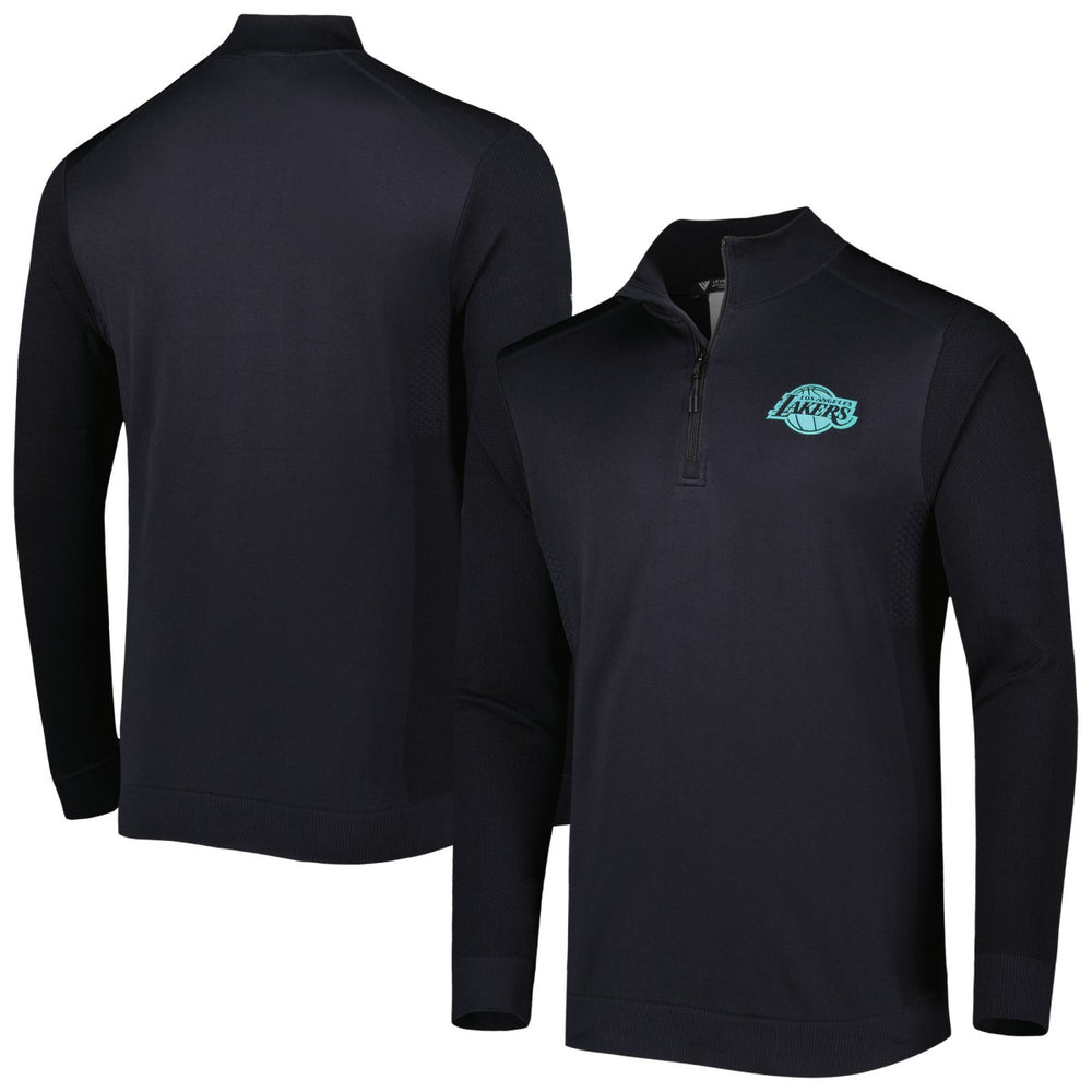 Los Angeles Lakers Levelwear Nano Engineered Knit Fabric Quarter-Zip Jacket Black - NBA