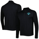 New York Knicks Levelwear Nano Engineered Knit Fabric Quarter-Zip Jacket Black - NBA