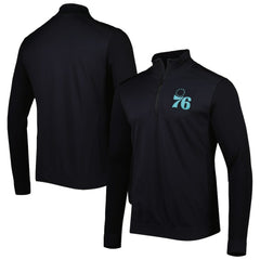 Philadelphia 76ers Levelwear Nano Engineered Knit Fabric Quarter-Zip Jacket Black - NBA