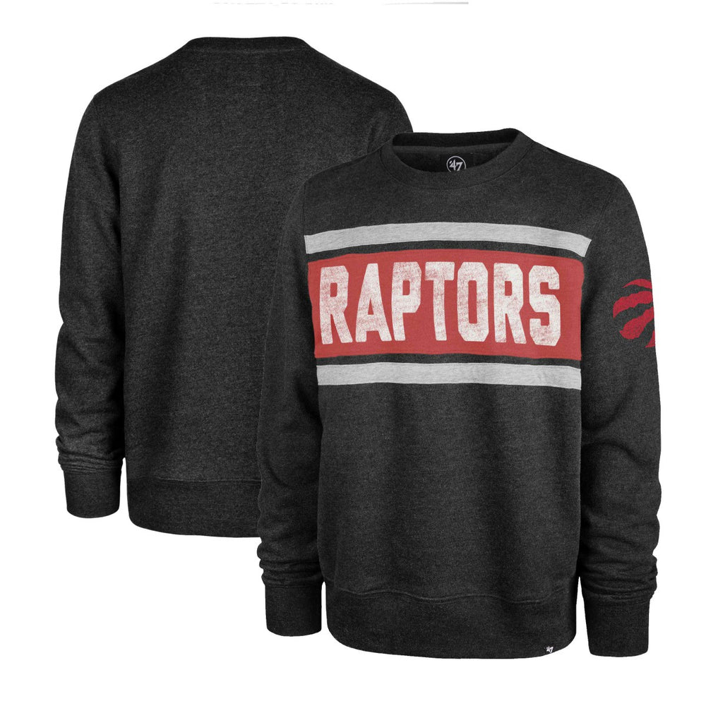 Toronto Raptors '47 Tribeca Emerson Pullover Sweatshirt Heather Black - NBA