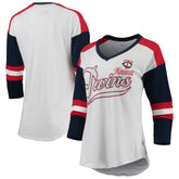 Minnesota Twins Touch Women's Base Runner 3/4-Sleeve V-Neck T-Shirt - MLB