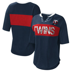 Minnesota Twins Touch Women's Lead Off Notch Neck T-Shirt - MLB