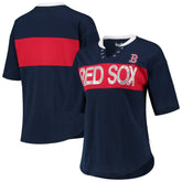 Boston Red Sox Touch Women's Lead Off Notch Neck T-Shirt - MLB