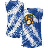Milwaukee Brewers Touch Women's Money Ball Tie-Dye Tank Top - MLB