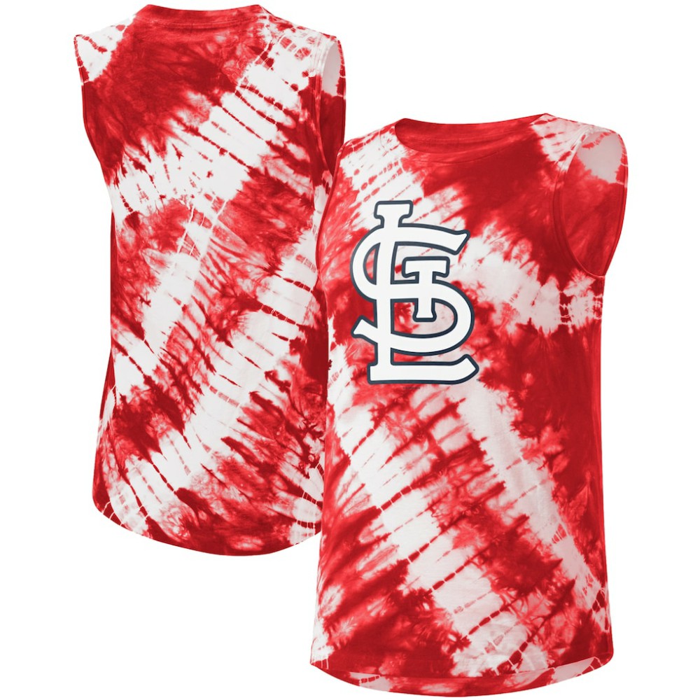 St. Louis Cardinals Touch Women's Money Ball Tie-Dye Tank Top - MLB