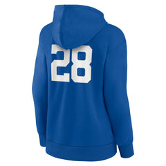 Jonathan Taylor Indianapolis Colts Women's Player Icon Name & Number V-Neck Pullover Hoodie Royal | Fanatics