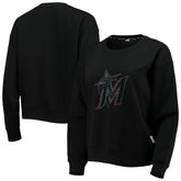 Miami Marlins DKNY Sport Women's Carrie Pullover Sweatshirt - MLB