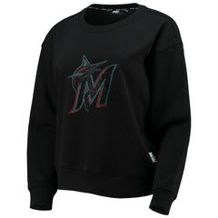 Miami Marlins DKNY Sport Women's Carrie Pullover Sweatshirt - MLB