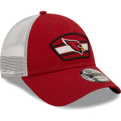 Arizona Cardinals New Era Logo Patch Trucker 9FORTY Snapback Hat Cardinal/White | NFL