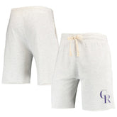 Colorado Rockies Concepts Sport Mainstream Terry Tri-Blend Shorts - MLB