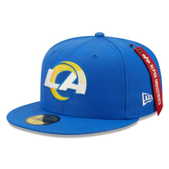 Los Angeles Rams New Era x Alpha Industries Alpha 59FIFTY Fitted Hat Royal | NFL